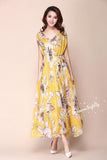 Yellow Colored Digital Printed Kurti