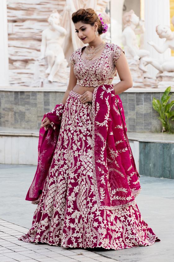 Divine Teal and Baby Pink Colored Designer Lehenga Choli, Shop wedding lehenga  choli online