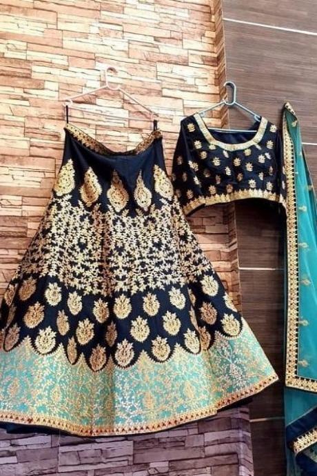 Butterscotch Yellow Multi Layered Lehenga Paired with Embroidered Blouse  and Net Dupatta … | Indian fashion dresses, Designer party wear dresses,  Dress indian style