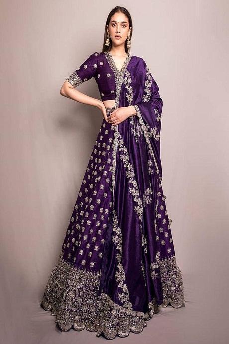 Buy VRAJ Fashion Light Purple lehenga choli for women designer Lehenga choli  Georgette sequins work with handmade tassels indian wedding lehenga choli  (6278) at Amazon.in