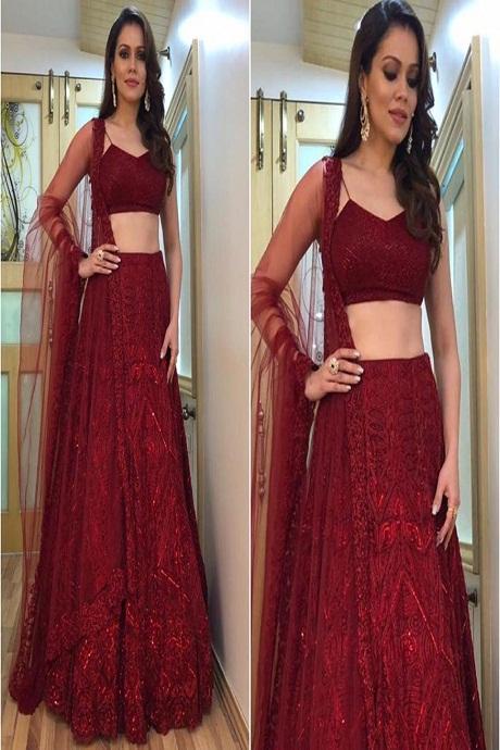 Maroon Bridal Lehengas That You Should Consider For Your D-Day – ShaadiWish