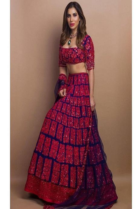 Sand Pink Dégradé Organza Lehenga | Lehenga designs simple, Designer saree  blouse patterns, Fashion blouse design