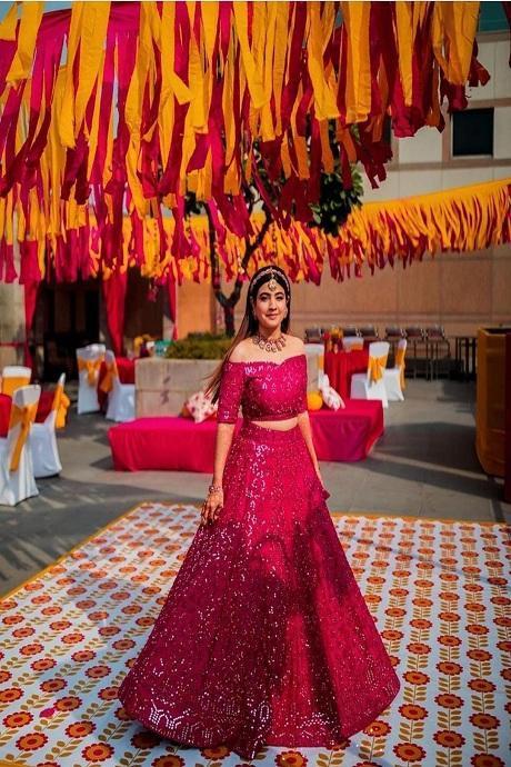 Royal Maxi Lehenga Purple Bridal Dress Pakistani – TheDesignerSaree