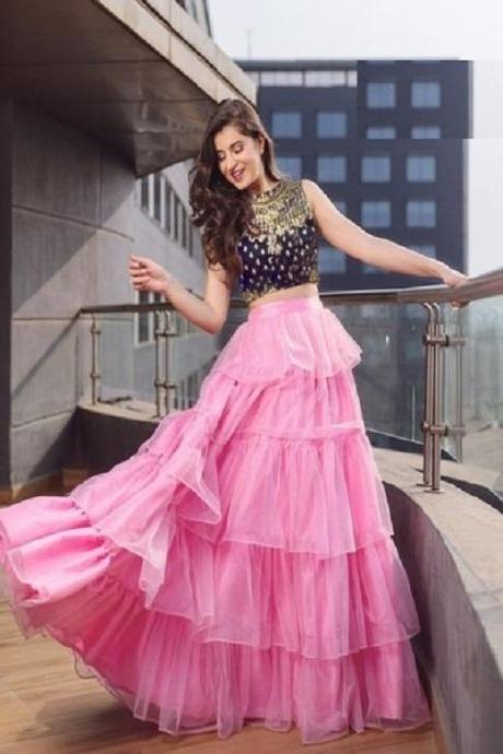 Pink Lehenga Sets: Buy Trendy Designs Online for Kids | Utsav Fashion