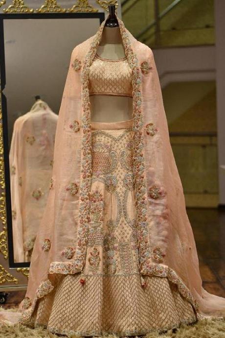 Best Look Pink Taffeta Silk Embroidery Work Lehenga Choli – TheDesignerSaree