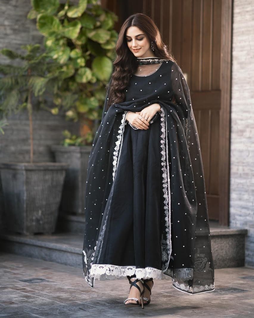 Larkai Ikat Cotton Dress Black & White | Sepia Stories