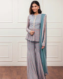 Designer Sky Blue Color Beautiful Salwar Dress Designs