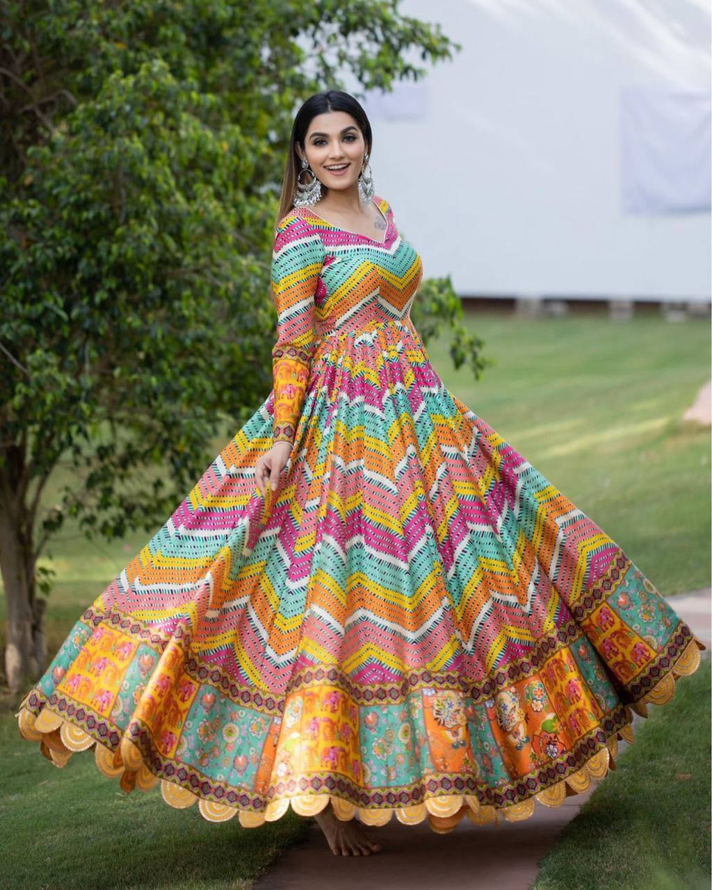 Stitched Pr Fashion Launched Designer Readymade Gown at Rs 1050 in Surat