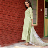 Light Green  Designer Simple  Dress For Girls