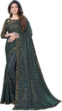 Party Wear Black Sequin  Saree