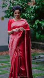 Online Georgette Red Saree