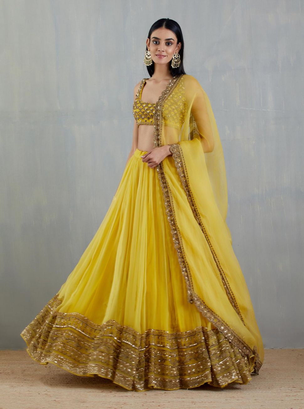 Yellow Lehenga Choli | Yellow lehenga, Bridal lehenga online, Yellow lehenga  for haldi