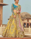 Yellow Sequence Embroidered Lehenga Choli