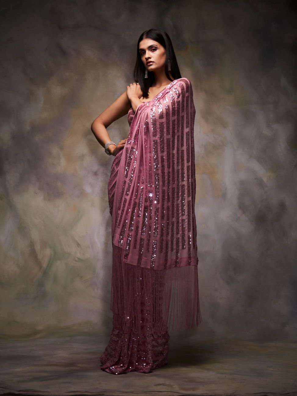 Designer Sequin Saree – FashionVibes