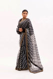 Black Silk Leheriya Saree Set