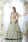 Light Green  beautiful embroidered wedding lehenga choli