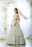 Light Green  beautiful embroidered wedding lehenga choli