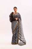 Black Silk Leheriya Saree Set