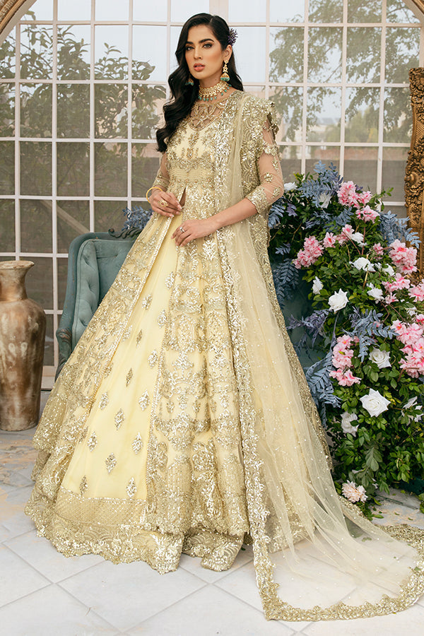 Lehenga & Front Open Gown Pakistani Nikkah Dress – Designerslehenga