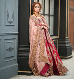 Enchanting Pink  Colored Soft Velvet Lehenga Choli