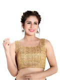 Gold Net Readymade Saree Blouse