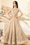 Latest Party Wear Heavy Embroidery Work Fancy Designer Long Gown Dress For Women