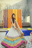 Glowing Golden Gotta pink lehenga choli with Dupatta