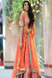 Exclusive Vibrant Casual Wear Orange Color  Bridal Lehenga Choli