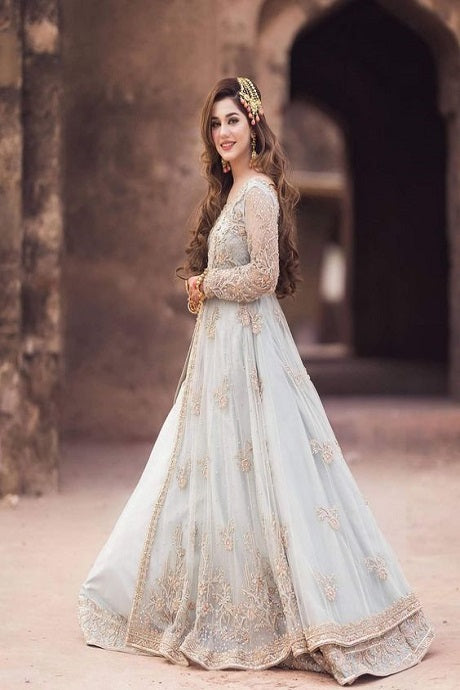 White Party Wear Lucknowi Designer Sequence Work Lehenga, Party Wear Lehenga,  Lehenga Choli, लहंगा - Ahesas Fashion, Surat | ID: 2851818753033