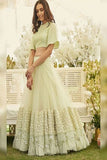 Bridal Sea Green Lehenga Choli For Wedding wear