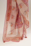 Pink Jade block printed dupatta